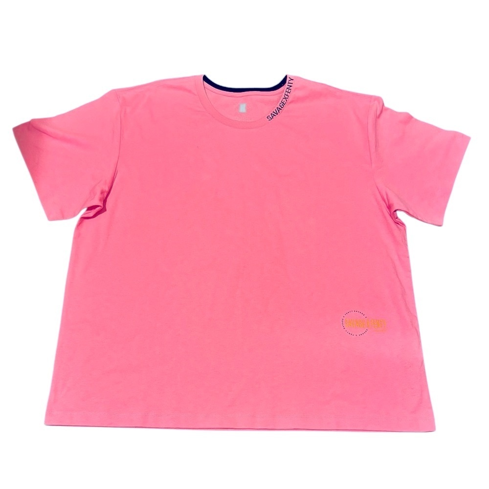 Unisex Savage x FENTY Pink Heartbreaker Essential Heavy Jersey Tee Large NWOT - Picture 2 of 8